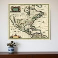 thumbnail image 2 of 20" x 24" Vintage 1652 Map of Early North America Wall Art, 2 of 10