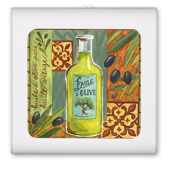 Plug in Dimmable LED Night Light with Dusk to Dawn Auto Sensor, Adjustable Brightness, Warm Light, Auto On/Off Nightlight for Bathroom, Hallway, Nursery, Bedrooms - Olive Oil