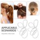 thumbnail image 2 of 5000pcs Clear Rubber Bands: Thick Hair High Elasticity Ties - Strong And Durable Elastic Bands For Women - Perfect For Sports Travel And Daily Use, 2 of 3