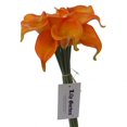 thumbnail image 2 of Lily Garden Mini 15" Artificial Calla Lily 10 Stem Flower Bouquets (Orange), 2 of 4