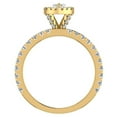 thumbnail image 3 of Petite Engagement Rings for Women Marquise Cut Halo Diamond Ring 18K Gold 1.10 CT TW (G,VS1), 3 of 5