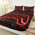 thumbnail image 3 of Castle Fairy Kids Children Hexagon Gamer Twin Sheet Sets,Video Game Bedding, 3 of 7