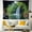 Black Green, variant on HVEST Forest Waterfall Tapestry Wall Hanging Green Rainforest Plant Wall Tapestry for Bedroom Nature Landscape Tapestry for Living Room College Dorm Home Decor,59x51 inch
