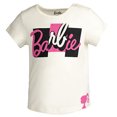 thumbnail image 2 of Camisetas gráficas de 2 paquetes de barbie chicas 2 paquete blanco/rosa 4t, 2 of 3