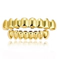 thumbnail image 4 of Brackets de oro de hip-hop, dientes superiores 8, dientes inferiores 8, chapado en oro real, brackets de hip-hop de oro de 18 quilates, 4 of 6