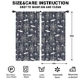 thumbnail image 2 of Blackout Kids Curtains,Spider Web Bats Halloween Pattern Childrens Insulated Curtains Set Of 2,Bedroom Essentials,Toddler Room Decor 42"x84", 2 of 5