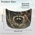 thumbnail image 7 of Uorisanigo Car Hood Cover, Raccoon American Flag Car Hood Protective Auto Hoods for Cars Decor, Durable Elastic Fabric Fits Most Cars, Pickups, SUV's Hoods, 7 of 7