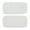 White, variant on 2Pcs Microfiber Spray Mop Pads Replacement, Rectangle Pads Cloth Mop Pads for Wet/Dry Mops Flat Replacement Heads for Floor Cleaning