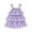 Purple*, variant on RUTAYY Children Girls Dress Layered Sleeveless Casual Summer Solid Color Square Collar Indoor Outdoor Activities Travel Vacation Dresses