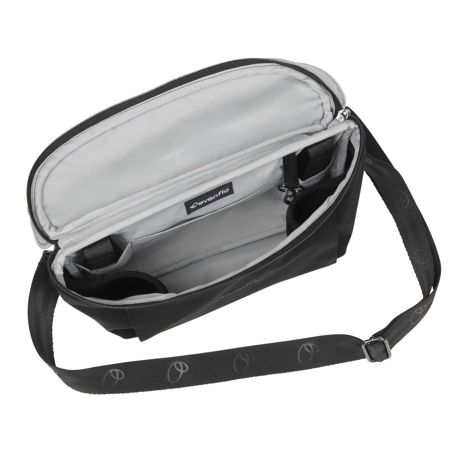 Evenflo Shyft DualRide Infant Car Seat and Stroller Combo Crossbody Organizer Bag, Black