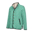 thumbnail image 5 of GrmtClth Quilted Jackets for Women Casual Polka Dot Printed Button Down Puffer Jackets Comfy Soft Stand Collar Fall Winter Padded Outerwear Green XS, 5 of 5