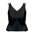 thumbnail image 2 of WTXUE Camisole Tops Sleeveless Tops for Women V Neck Large Size Suspender Vest In Summer Versatile Temperament Sleeveless Top V Neck Tank Tops for Women Plus Size Tops Summer Tops for Women Black L, 2 of 4