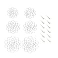 thumbnail image 3 of Soporte para arreglos florales, rejilla floral redonda, suministros, inserto floral, tapa de acero inoxidable 4 5 6 pulgadas 2 piezas, 3 of 9