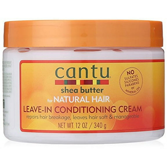 Cantu Shea Butter for Natural Hair Leave In Conditioning Repair Cream, 12 Ounce