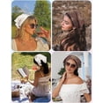 thumbnail image 4 of AWAYTR Cotton Floral Hair Scarf - 2PCS Hair Scarves and Bandanas for Women Triangle Kerchief for Girls, 4 of 7
