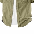 thumbnail image 5 of Kalauyu Short Sleeve Button Down Shirts for Men Turn Down Collar with Chest Pocket Lightweight Quick Dry Outdoor Work Shirts, 5 of 5