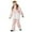 Pink, variant on Winter Skiing Ensemble for Boys and Girls - Premium Padded Snow Jacket and Pants Set, Black and White Design