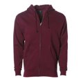 thumbnail image 1 of Independent Trading Co. ITC - Sudadera con capucha y cierre completo para hombre, granate, grande Compañía de Comercio Independiente IND4000Z, 1 of 1