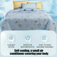thumbnail image 4 of Qocolhg Cute Summer Quilt Bedding Modern Air Conditioner Quilt for Kids, Cotton Breathable Comforter Print Floral Quilts Bedspread, Cooling Blankets for Hot Sleepers, 39x59 inch, Blue, 4 of 6