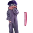 thumbnail image 2 of Halloween Big Mouth Monster Onesie Silly Monster Onesie | Funny Onesies For Adults Plush Onesie Pajamas Cozy Home Loungewear Couples Matching Pajamas (No Shoes Included), 2 of 9