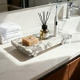 thumbnail image 5 of Calacatta Violet Marble Pedestal Stand Tray, Versatile Organizer for Bathroom Vanity, Makeup Dressing Table, Natural Stone Home Decor, 5 of 10