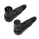 thumbnail image 2 of Conector XLR, Conector Macho de Micrófono XLR de 3 , Adaptador de Conector Hembra de 90 Grados para Sistemas de Altavoces, 2 of 5
