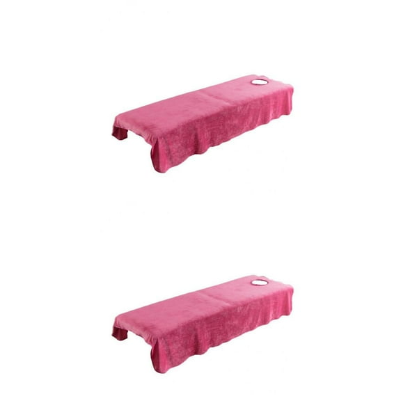 2 Massage Bed Sheet Cover w/ Face Hole, Beautify and Professionalize Beauty Beds, Provide Extra Comfort for Your Customers