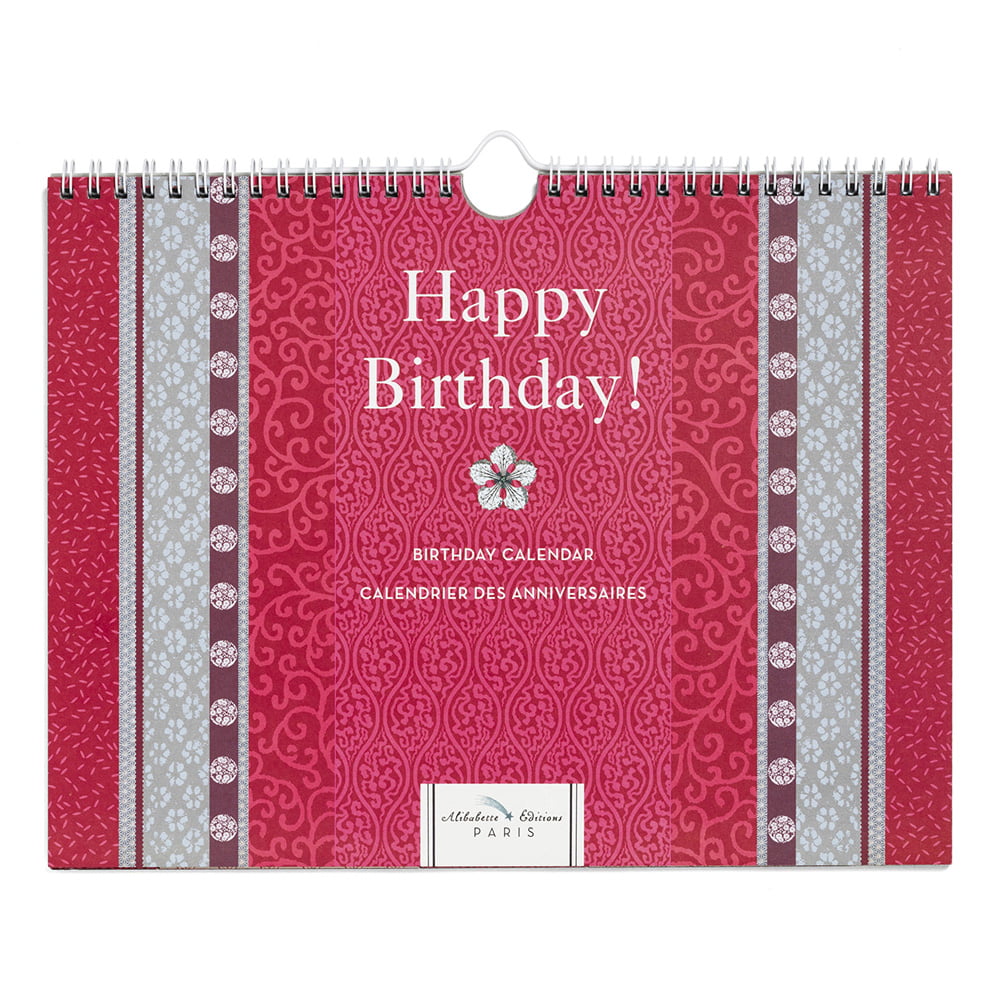 Alibabette Editions Paris Kimono Birthday Calendar CAL002 11 by 8.5 