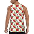 thumbnail image 3 of Fotbe Rose Flowers Pattern Men's Quick Dry Workout Tank Top Gym Muscle Tee Fitness Bodybuilding Sleeveless T Shirt Breathable Workout Shirt-XX-Large, 3 of 9