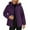 Purple, variant on UJNDER Women's Winter Warm Hoodies for Women Thickened Lined Pullover Cozy Cold Weather Khaki XXXXXL