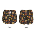 thumbnail image 3 of KLL Wild West Golden Horseshoe Pattern Shorts Women,Athletic Shorts High Waisted Running Shorts Pocket Sporty Short Gym Elastic Workout Shorts-XX-Large, 3 of 7