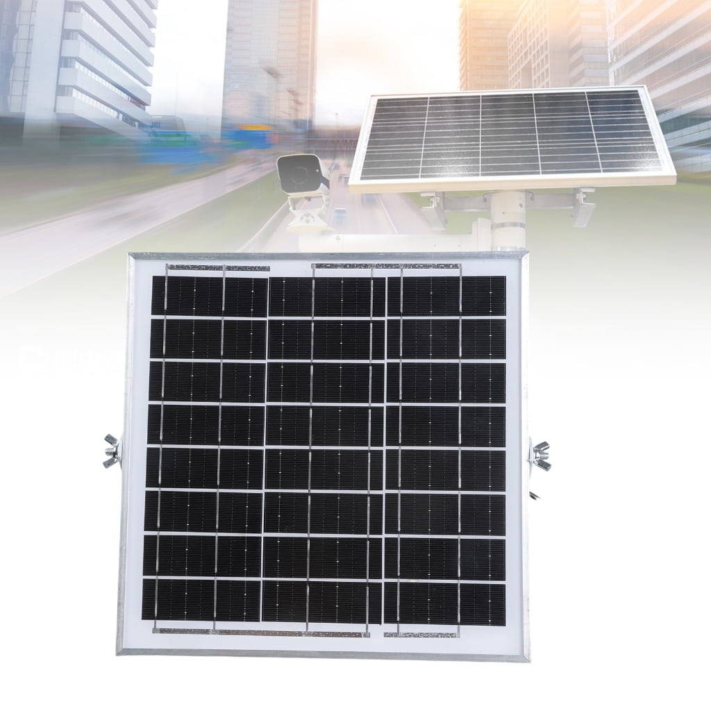 12V 0.66A Solar Panel With 15.60ft Output Cable and DC5.2x2.1mm Plug for Ventilation Fan Security Cameras PowerBanks