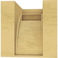 thumbnail image 4 of 4"W x 4"D x 4"H Wide Viola Rough Cedar Woodgrain TimberThane Corbel, Primed Tan, 4 of 6