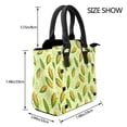 thumbnail image 2 of Lsque Fresh Corn Pattern Leather Rivet Shoulder Bag – Elegant Genuine Leather & Microfiber PU Crossbody with Detachable Adjustable Strap, 2 of 5