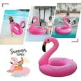 thumbnail image 3 of Inflatable Flamingo Pool Floats With Lights, Solar Powered Flamingo Swim Tube Rings, 3 of 5