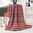 thumbnail image 2 of Red Black White Checkerboard Checkered Pattern Blanket,Comfortable Soft Lamb Wool Throw Blanket,All Season,Warm Lightweight Blankets for Sofa Bed Couch Living Room Chair,40"x50", 2 of 4