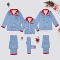 thumbnail image 7 of Matching Christmas Pajamas for Family Silk Christmas Pajamas Long Sleeve Button down Festival Party Sleepwear Top and Pajamas Pants Christmas Pajama Set Family, 7 of 7