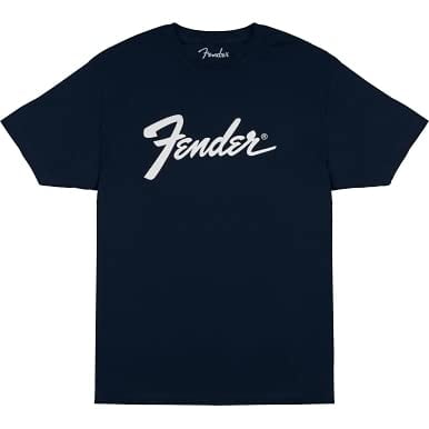 Fender Midnight Blue Perrine Logo T-Shirt - Large
