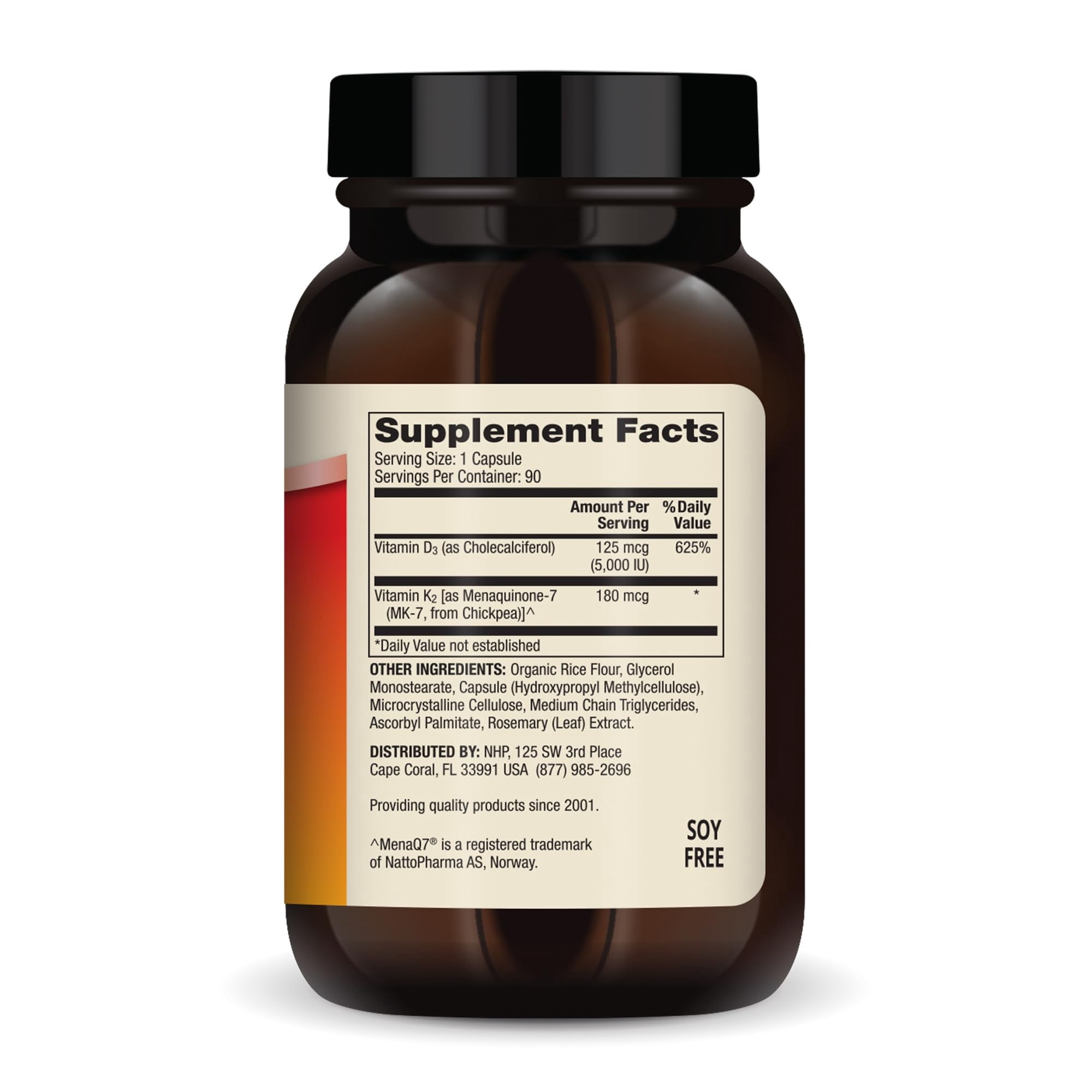 Dr. Mercola Vitamins D3 & K2 Dietary Supplement, 90 Servings (90 Capsules), Supports Heart Health, Immune Support, Non GMO, Soy Free, Gluten Free