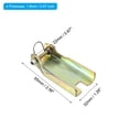 thumbnail image 2 of 2.5 Inch Hook Safety Latch Kit, Metal Towing Hitch Replacement, Golden, 3 Pack, 2 of 6