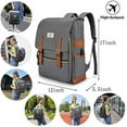 thumbnail image 6 of Unisex College Bag Fits up to 15.6’’ Laptop Casual Rucksack Waterproof School Backpack Daypacks, 6 of 6