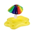 thumbnail image 3 of TISHITA Inflatable Drink Holder Drink Pool Floats Cup Holder Floats Inflatable Floating Rainbow Umbrella, 3 of 7