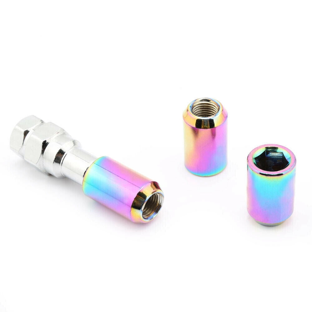 Steel Lug Nuts 20 Pcs Set M12 X 1.5 Neo Chrome For Toyota