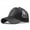 Black, variant on Ponytail Messy Bun Trucker Plain Baseball Visor Unisex Glitter Hat