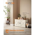 thumbnail image 2 of Cat Litter Box Enclosure, End Table, 31.5 x 20.9 x 19.7 Inches | Litter Box Furniture Hidden with Removable Divider, Indoor Cat House,Honey Brown and Rustic White UPCL002P01, 2 of 9
