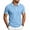 Light Blue, variant on Men's Polo Shirts Short Sleeve Breathable Solid Color Waffle Casual Collared T-Shirt, M