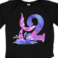 thumbnail image 4 of Inktastic 2nd Birthday Mermaid Tail Boys or Girls Long Sleeve Baby Bodysuit, 4 of 5