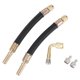thumbnail image 1 of 1Set 90 Grados Extensión de Válvula de Llanta de Cobre con Tubería de Vástago de Llanta Plástica Flexible de 140mm para Automóvil Motocicleta RV Camión Bicicleta, 1 of 6
