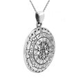 thumbnail image 5 of AeraVida Mystical Viking Lunar Calandar Compass Unisex .925 Sterling Silver Pendant and Chain Necklace  Jewelry Gifts, 5 of 6