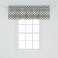 thumbnail image 2 of Ambesonne Abstract Window Valance, Triangles and Polygons, 54" X 18", Dark Yellow Blue Grey, 2 of 3